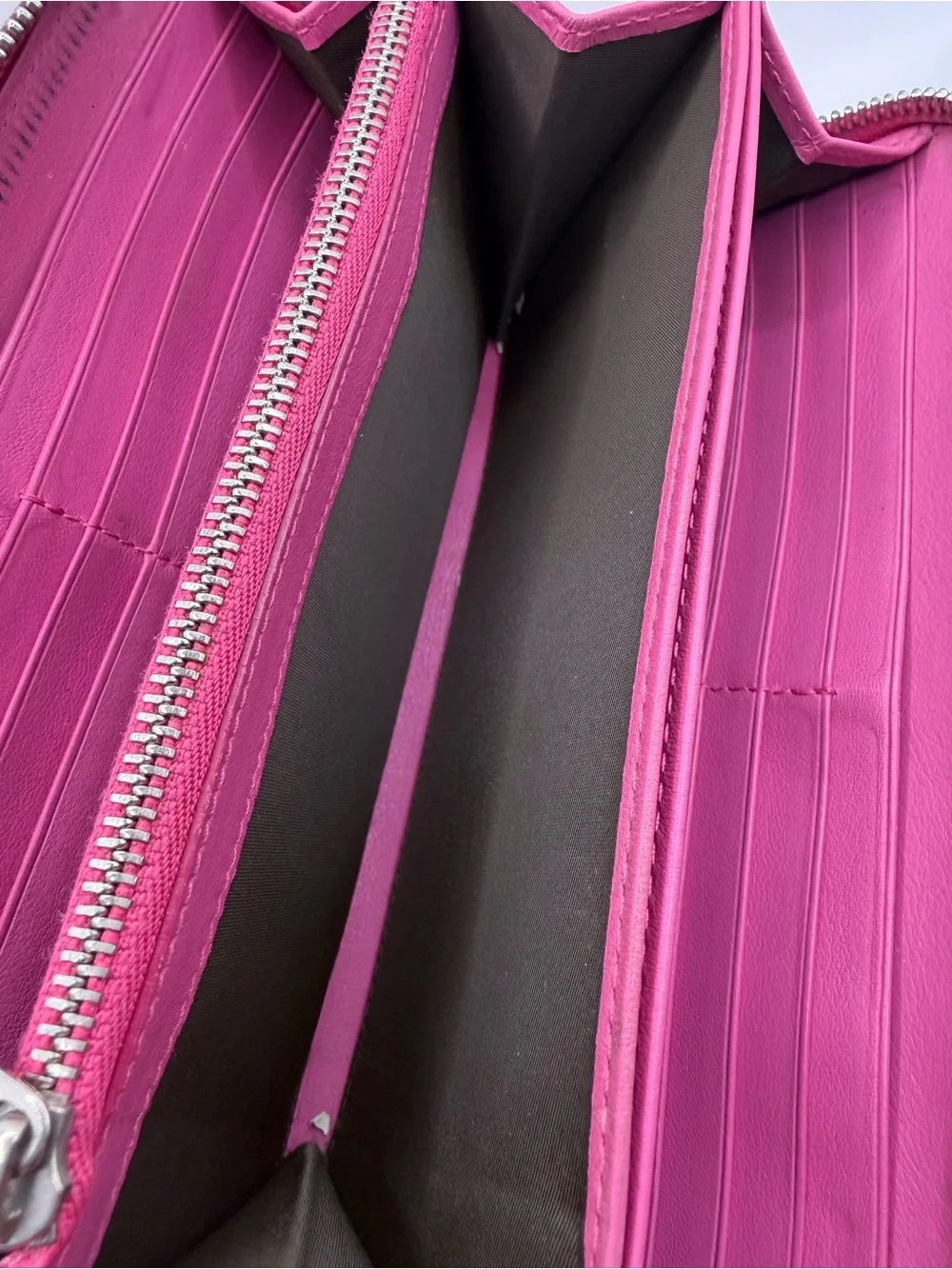 Christian Dior Diorissimo Patent Leather Zippy Wallet